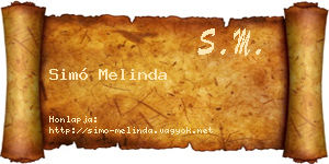 Simó Melinda névjegykártya